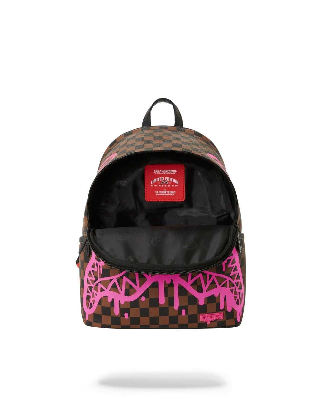 Σακιδια Sprayground Drip Check Savage ροζ καφε | 6175XHBMP