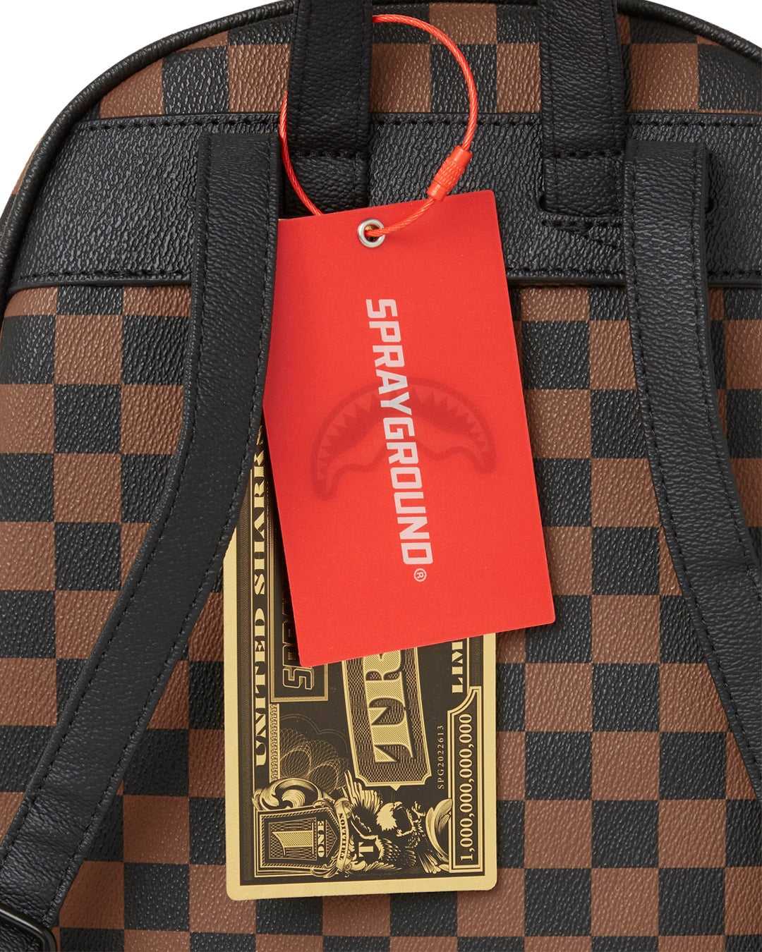 Σακιδια Sprayground Drip Check Savage ροζ καφε | 6175XHBMP