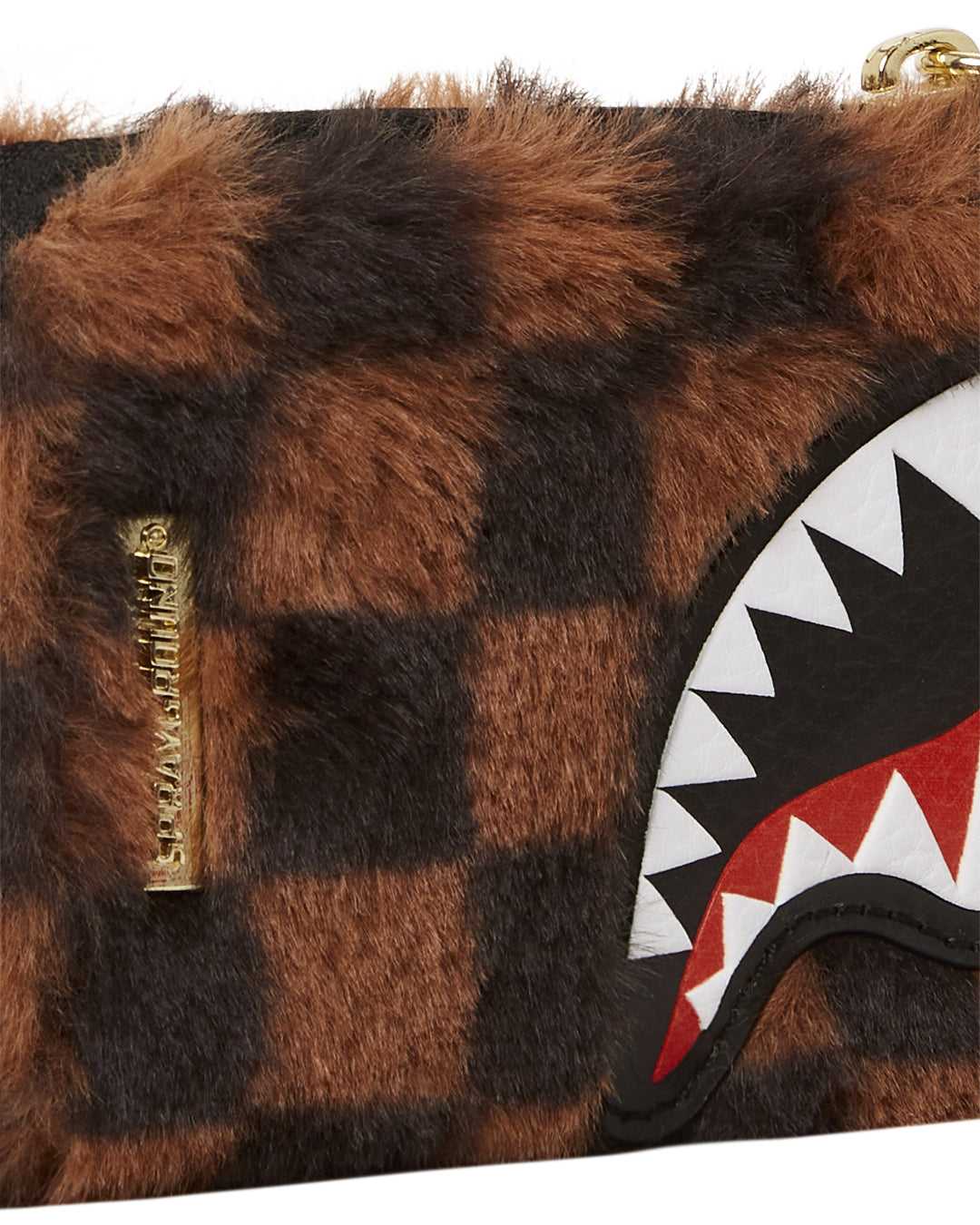 πορτοφολια Sprayground Fur Sharks In Paris καφε | 3192UFLCT