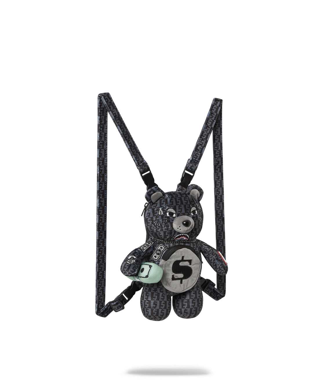 Σακιδια Sprayground Money Check Mini Cub Bear γκρι | 0534KJADO