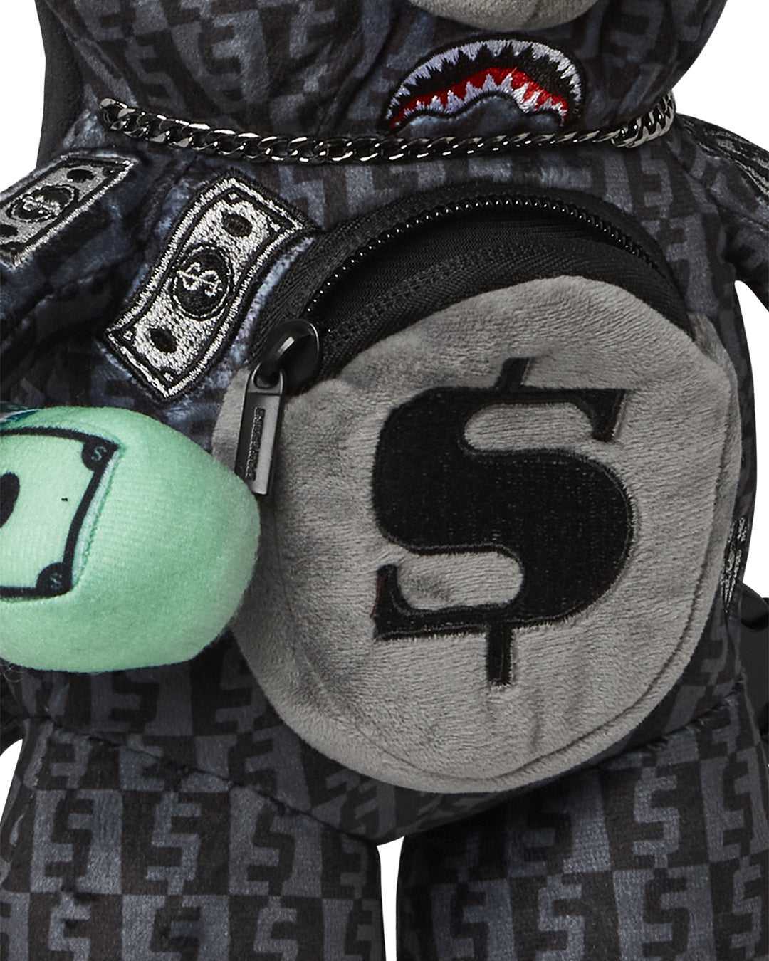 Σακιδια Sprayground Money Check Mini Cub Bear γκρι | 0534KJADO