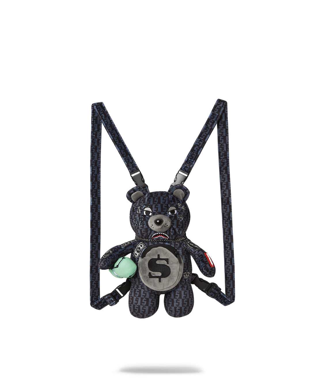 Σακιδια Sprayground Money Check Mini Cub Bear γκρι | 0534KJADO