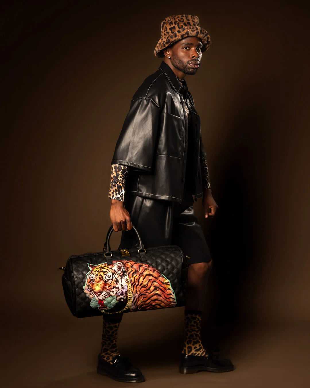 Τσαντεσ Sprayground Money Tigers Duffle μαυρα | 3874CRHXQ