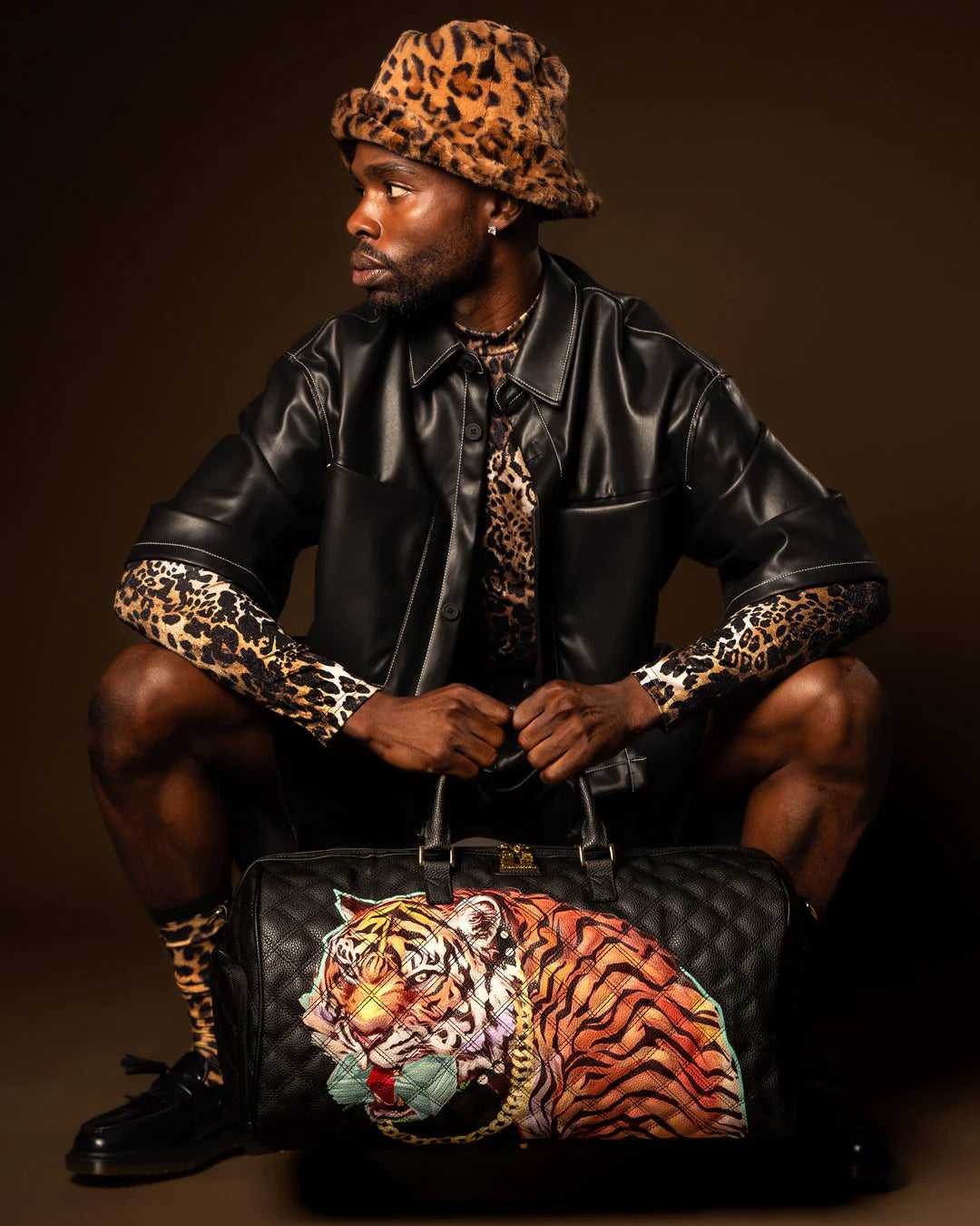 Τσαντεσ Sprayground Money Tigers Duffle μαυρα | 3874CRHXQ