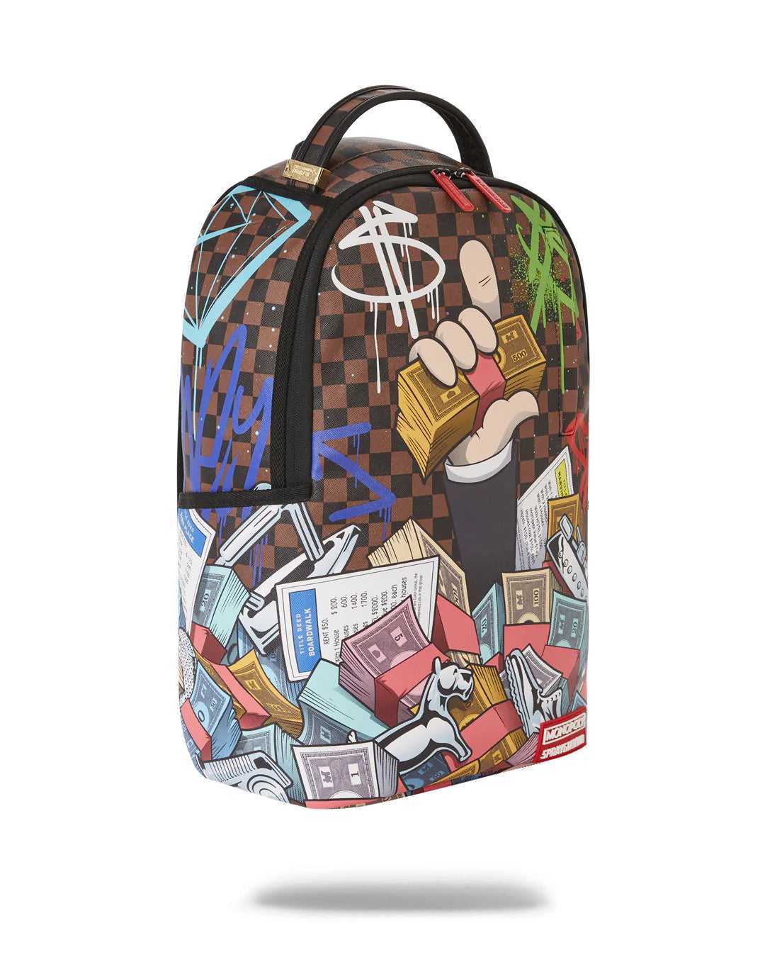 Σακιδια Sprayground Mono - Monopoly Stacked καφε | 4736MCEVZ