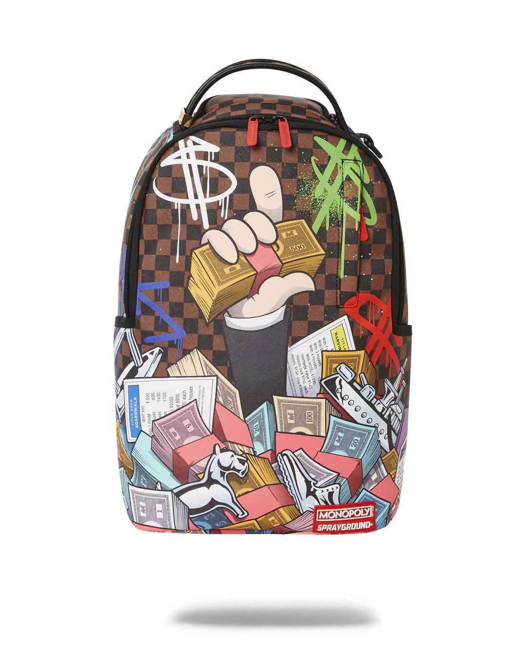 Σακιδια Sprayground Mono - Monopoly Stacked καφε | 4736MCEVZ