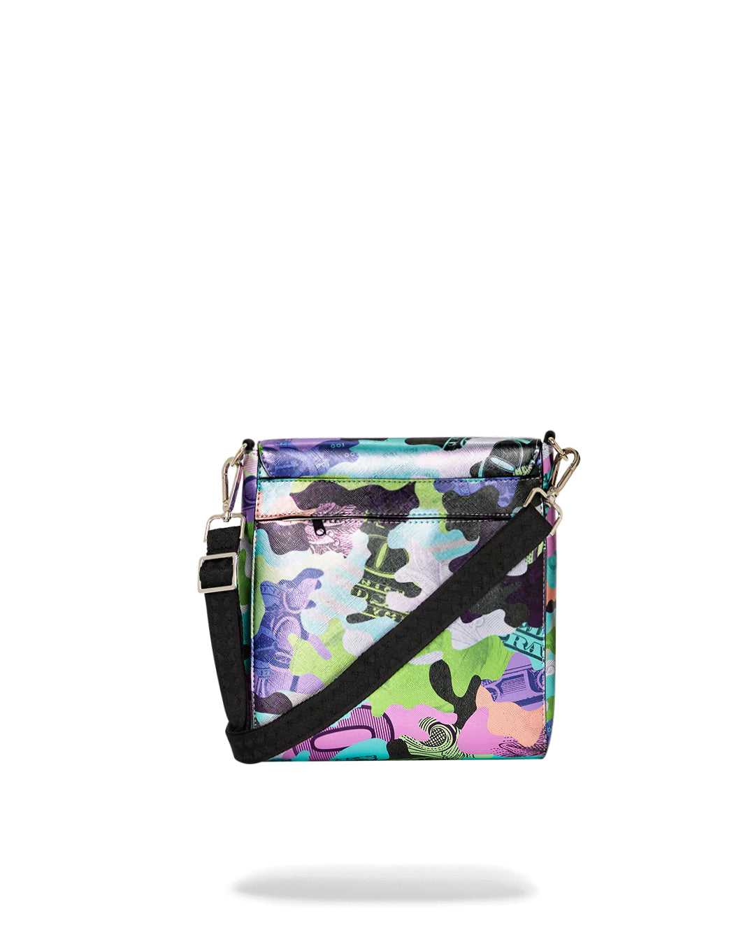 Τσαντεσ Sprayground Neon Money Messenger καμουφλάζ ασημι | 8197CUWGZ