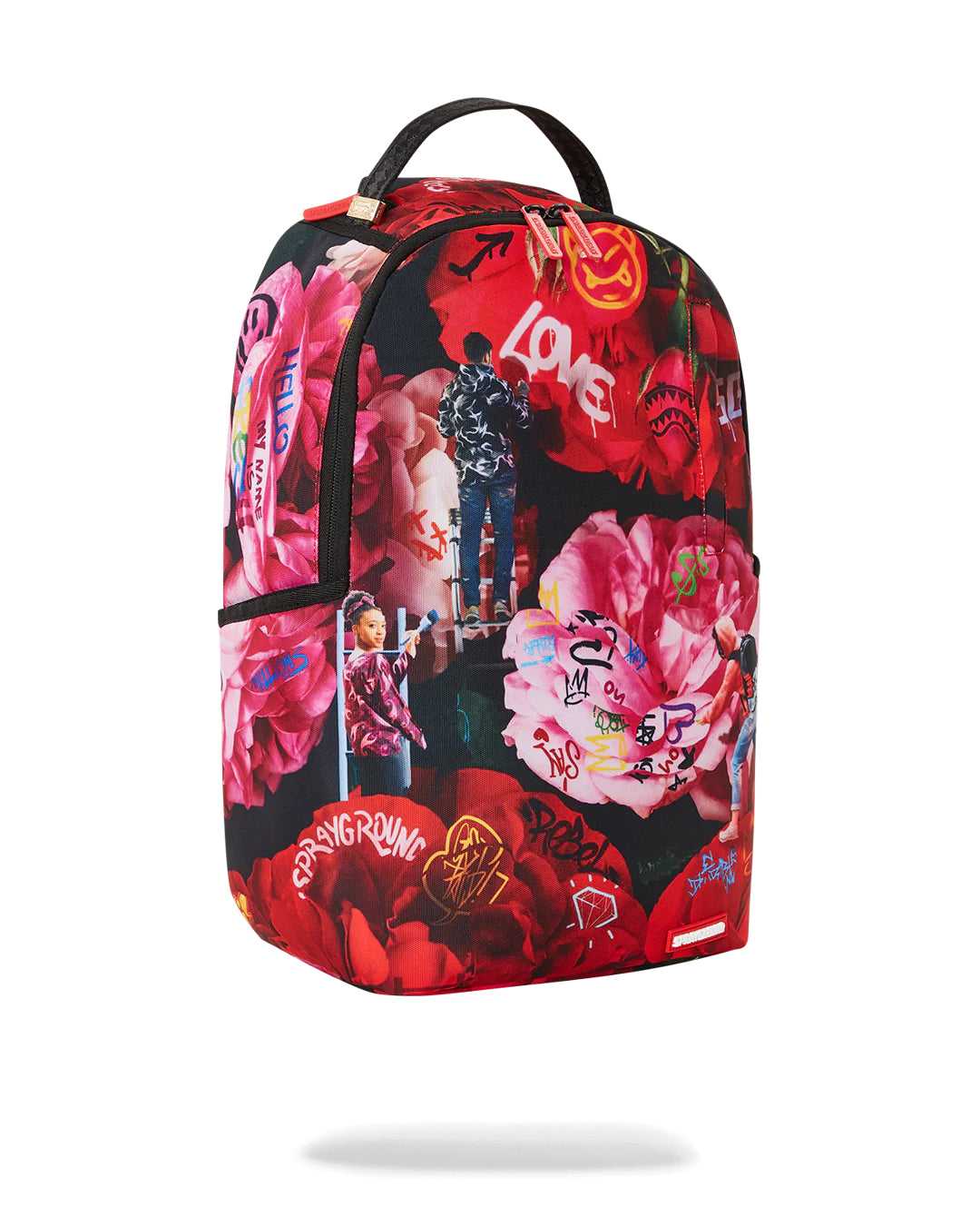 Σακιδια Sprayground Painted Roses κοκκινα | 0716JWBXE