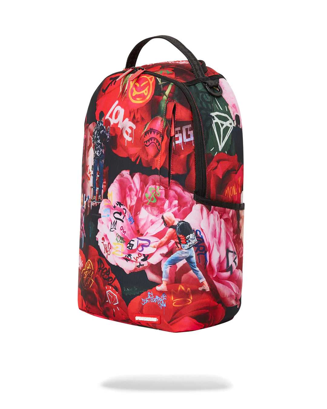 Σακιδια Sprayground Painted Roses κοκκινα | 0716JWBXE