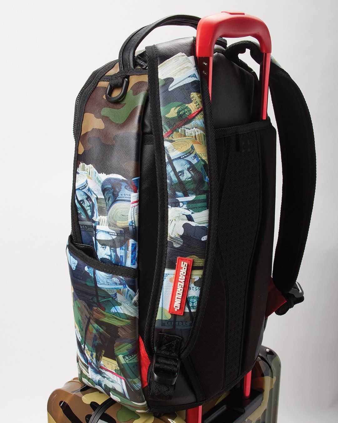 Βαλιτσεσ Sprayground Shark Mouth Large καμουφλάζ πρασινο | 2406BDHYU