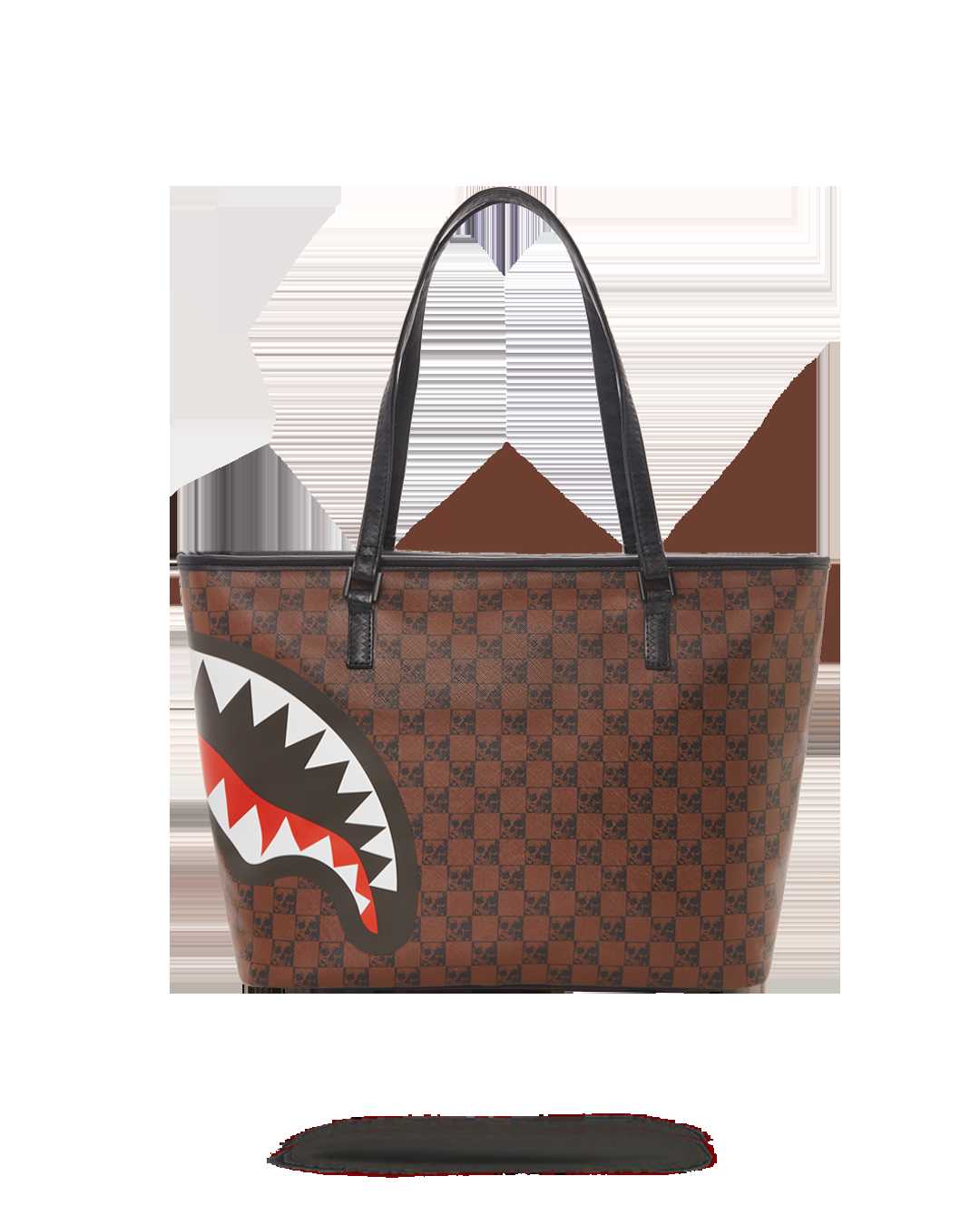 Τσαντεσ Sprayground Skull Check Tote καφε | 7896LEXGO