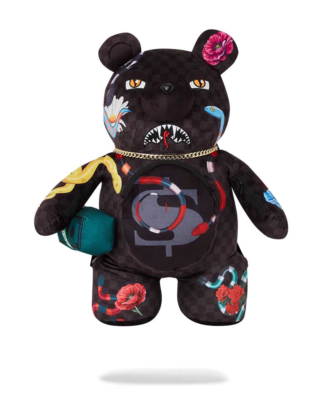 Σακιδια Sprayground Snakes On A Teddy Bear μαυρα | 1502ARBUV