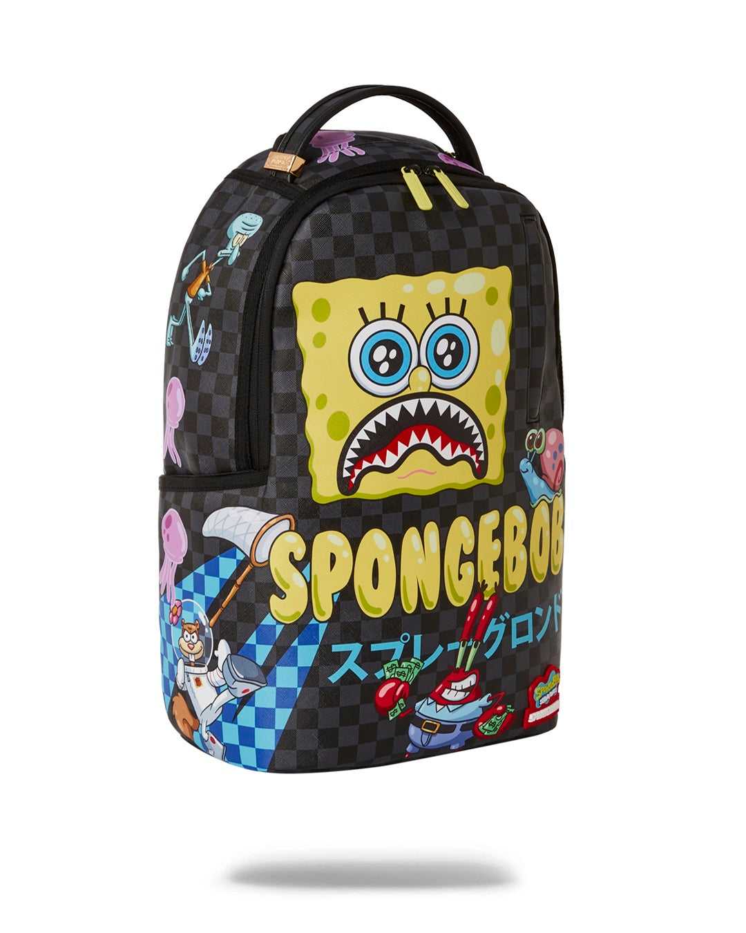 Σακιδια Sprayground Sponge Bob Bubble Checkered 02 Dlxr μαυρα | 8137DNUOM