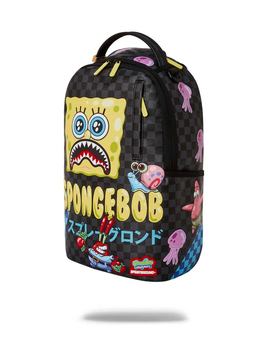 Σακιδια Sprayground Sponge Bob Bubble Checkered 02 Dlxr μαυρα | 8137DNUOM