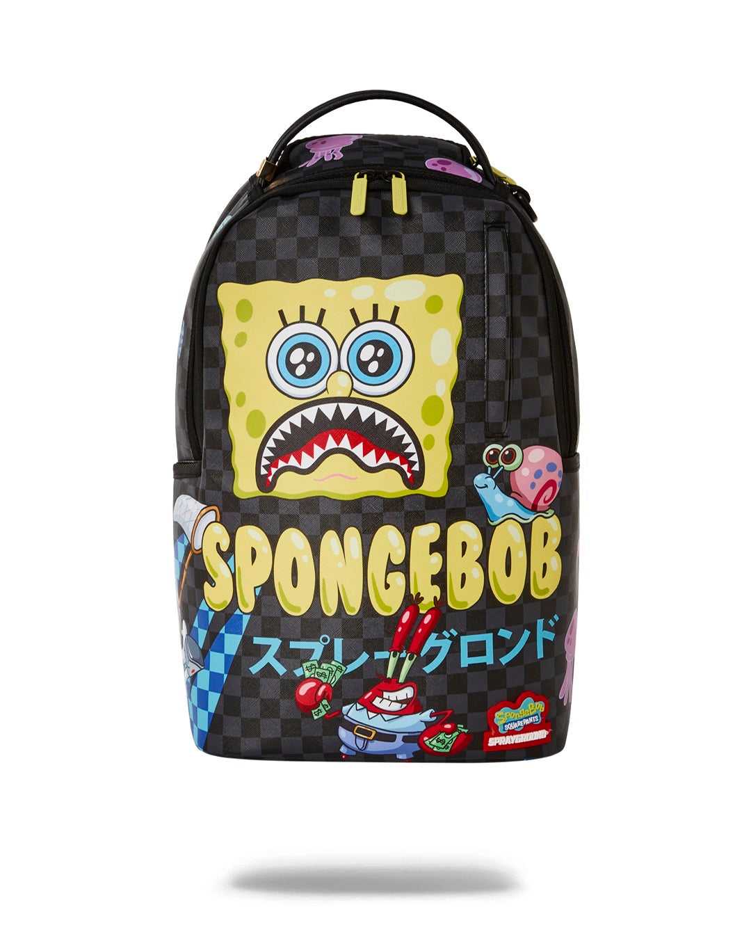 Σακιδια Sprayground Sponge Bob Bubble Checkered 02 Dlxr μαυρα | 8137DNUOM