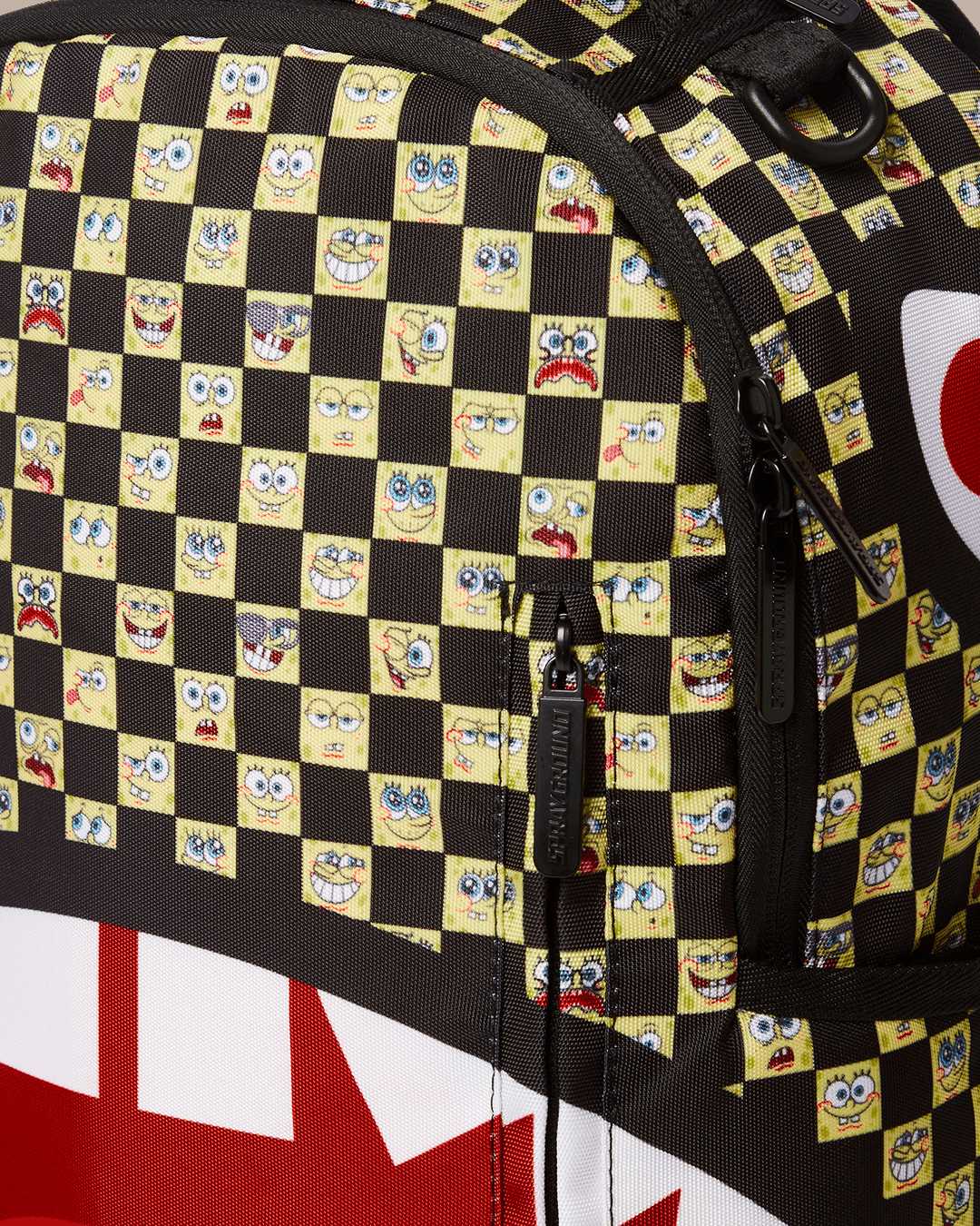 Σακιδια Sprayground Spongebob Checkered μαυρα | 4682ECBFW