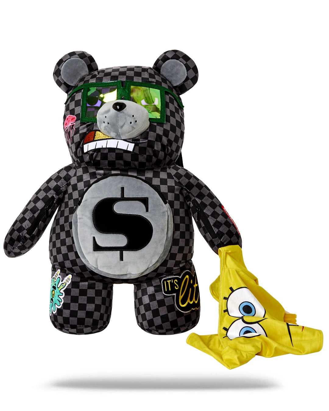 Σακιδια Sprayground Spongebob Money Bear μαυρα | 0136HSUNK