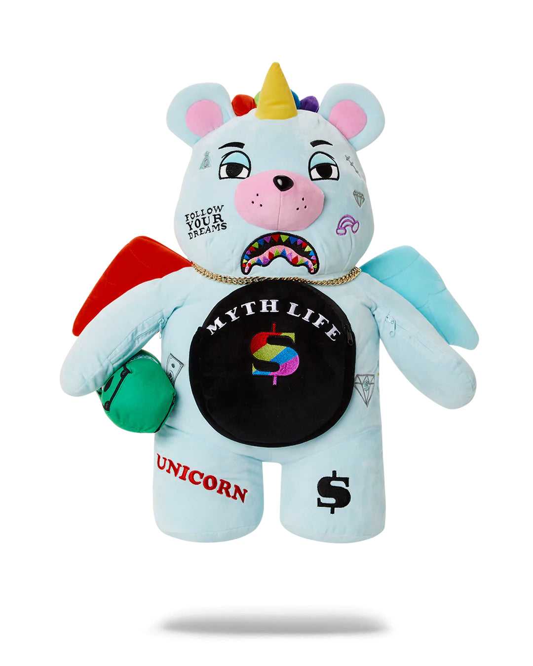 Σακιδια Sprayground Unicorn Bear μπλε | 8730KIGVM