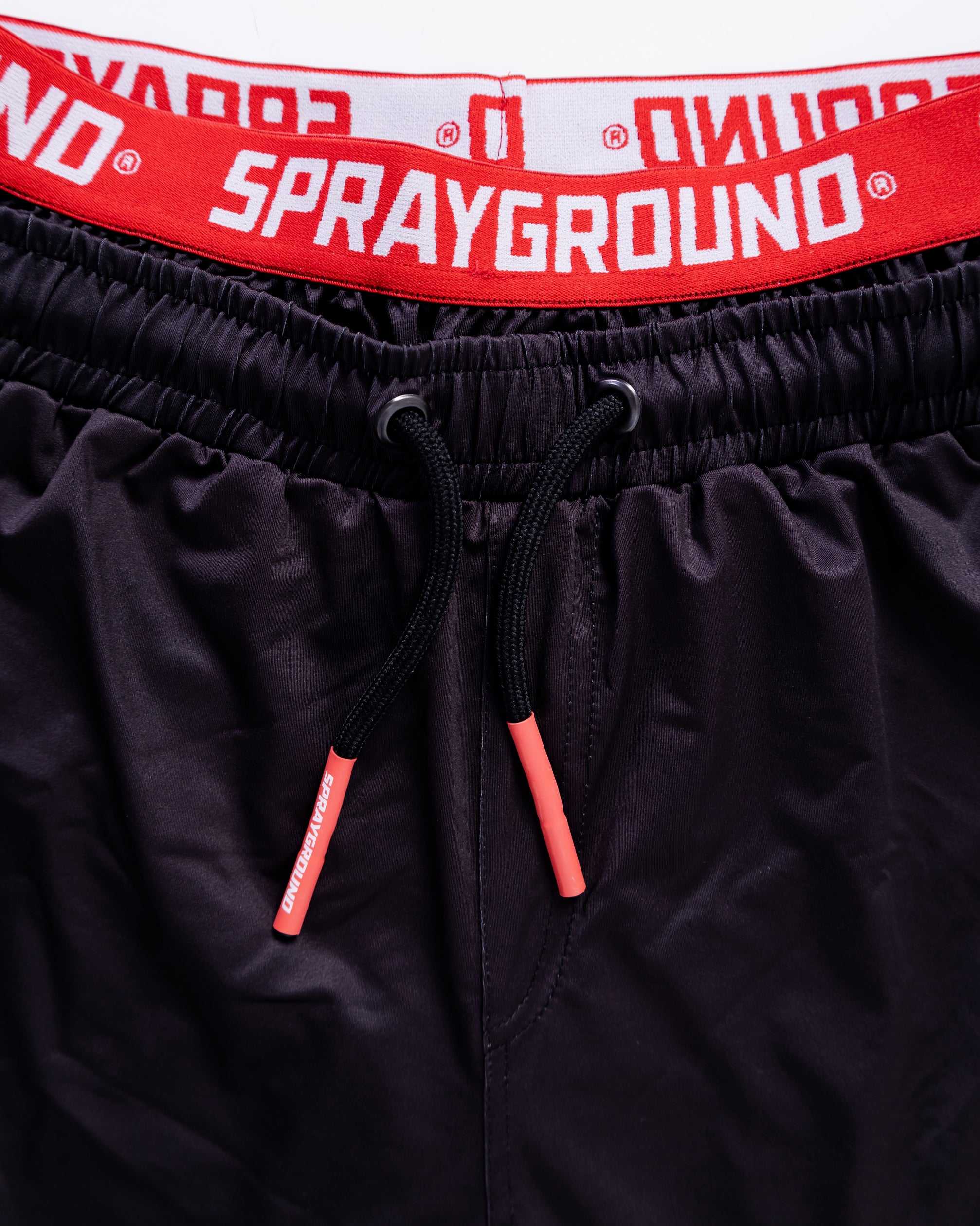 Μαγιό ανδρικα Sprayground Blind Side Swim Shorts μαυρα | 0187DWNHZ