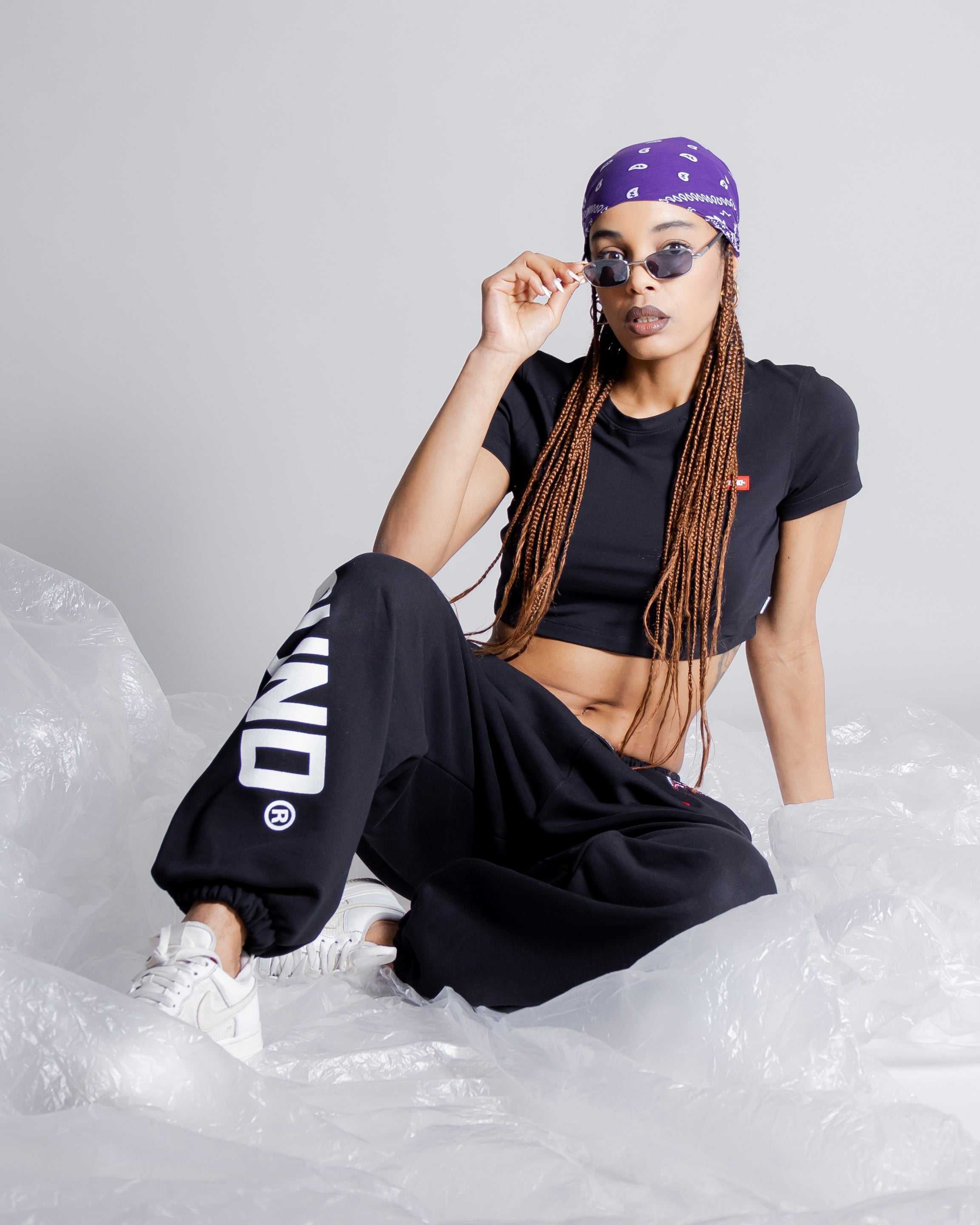 Τοπ γυναικεια Sprayground Crop Top μαυρα | 0176FCKZU