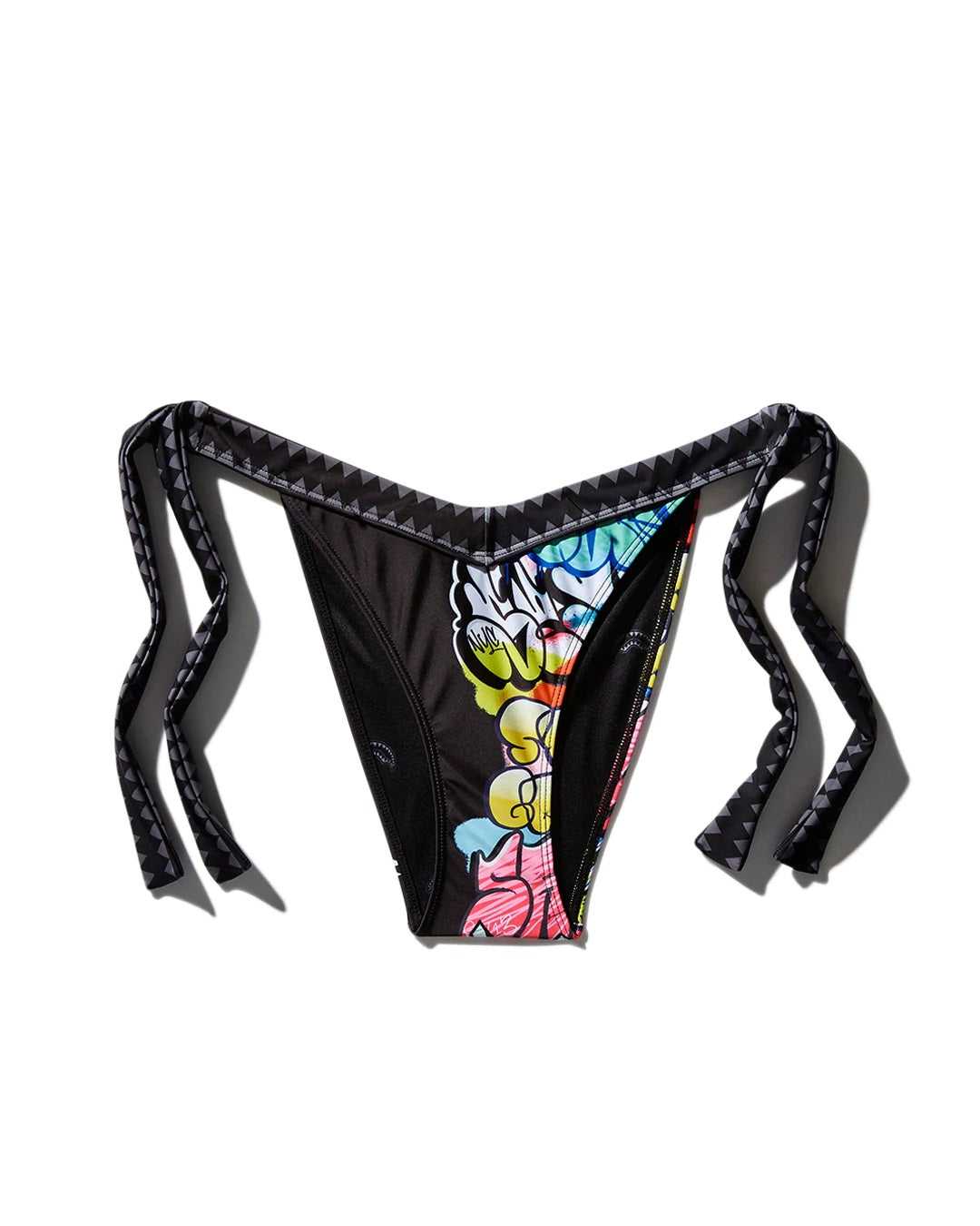 Μαγιό ανδρικα Sprayground Half Graff Bikini Bottom μαυρα | 8461LVQGT