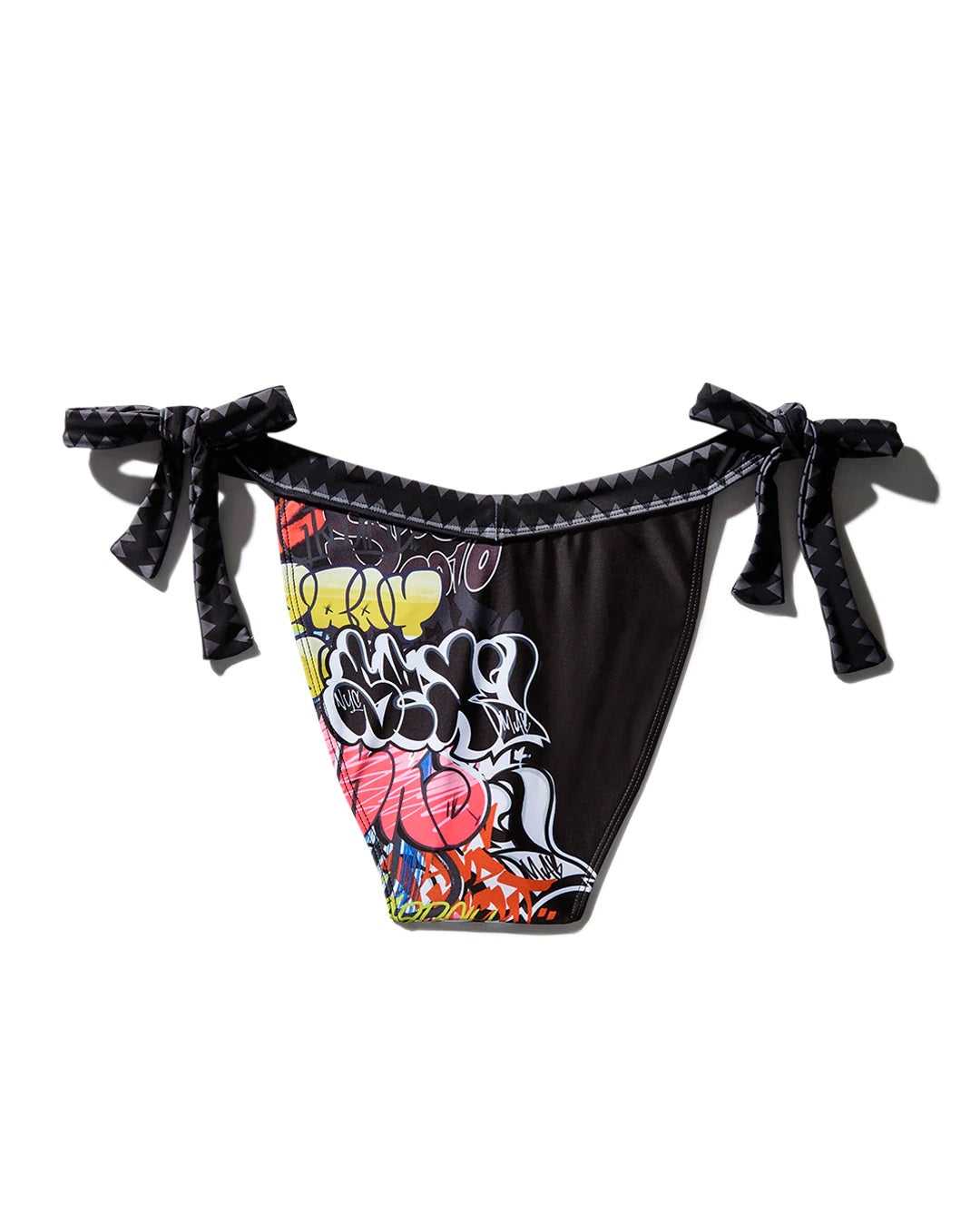 Μαγιό ανδρικα Sprayground Half Graff Bikini Bottom μαυρα | 8461LVQGT