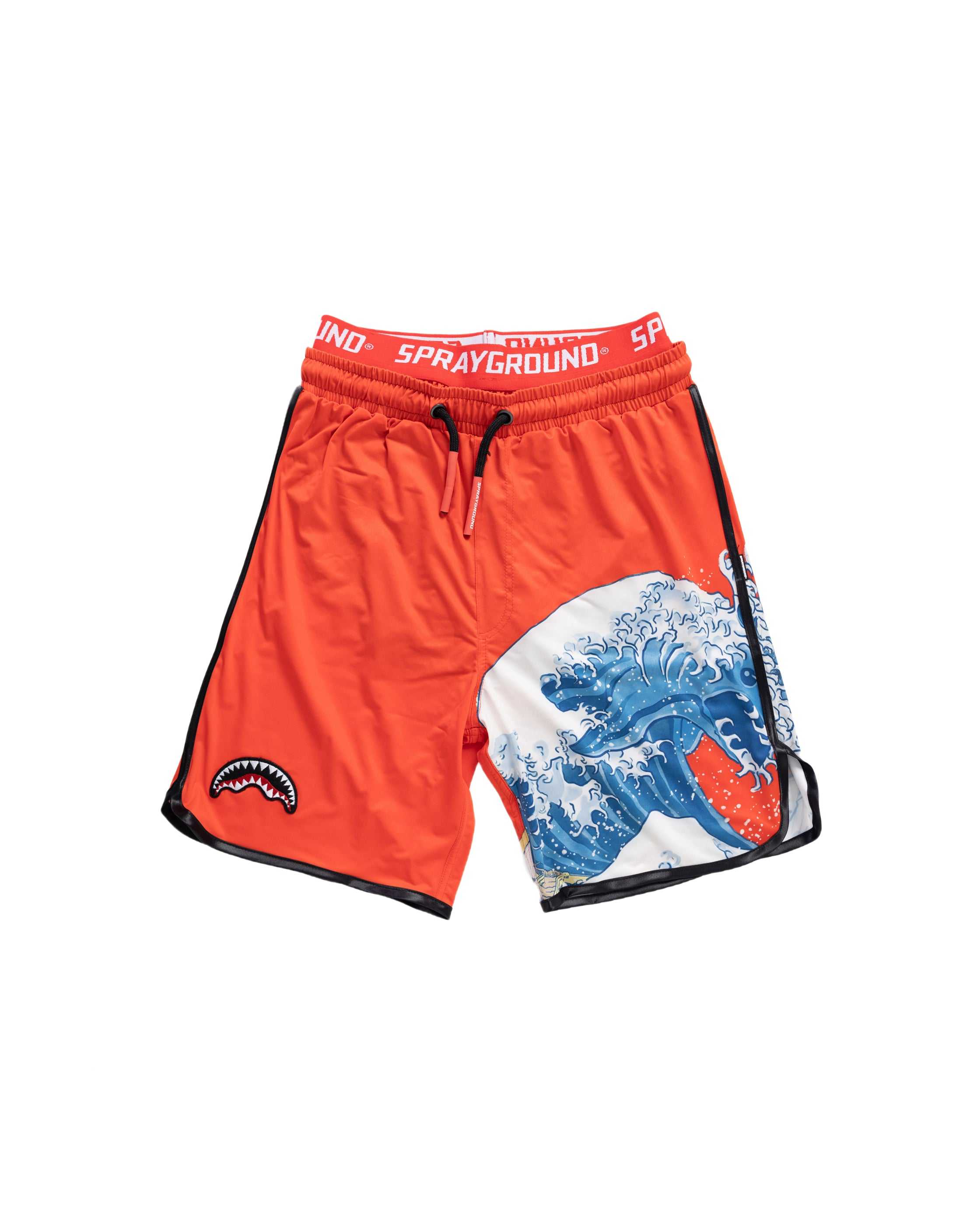 Μαγιό ανδρικα Sprayground Japan Wave Swim Shorts κοκκινα | 1208CMSKZ