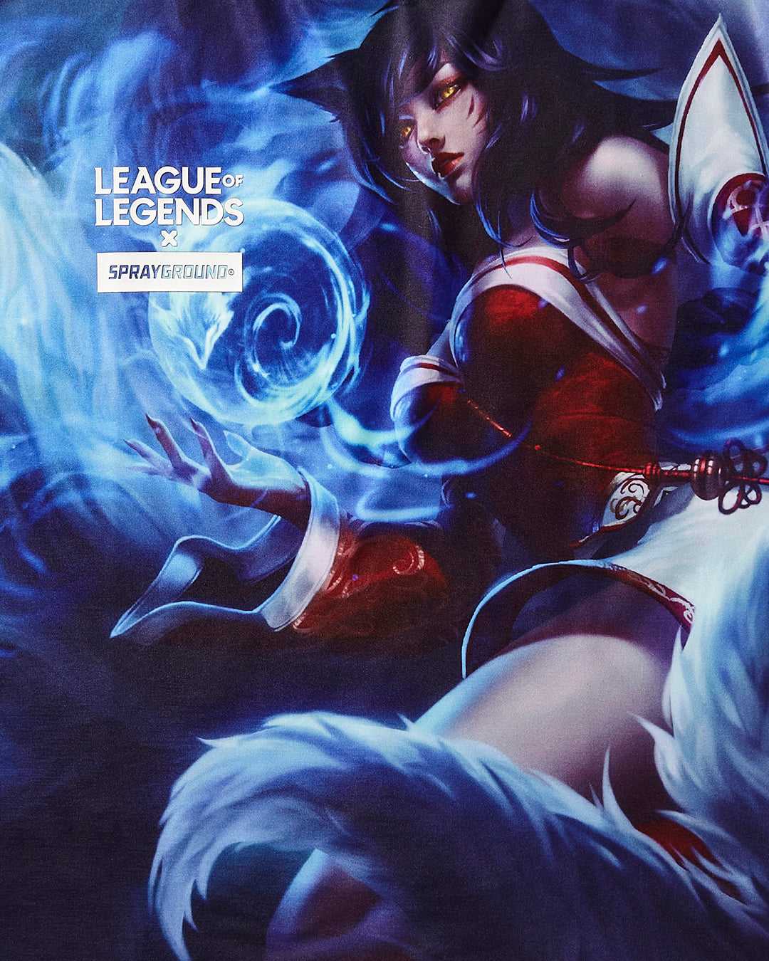 Μπλουζακι ανδρικα Sprayground League Of Legends Ahri ασπρα | 1742UWMJB