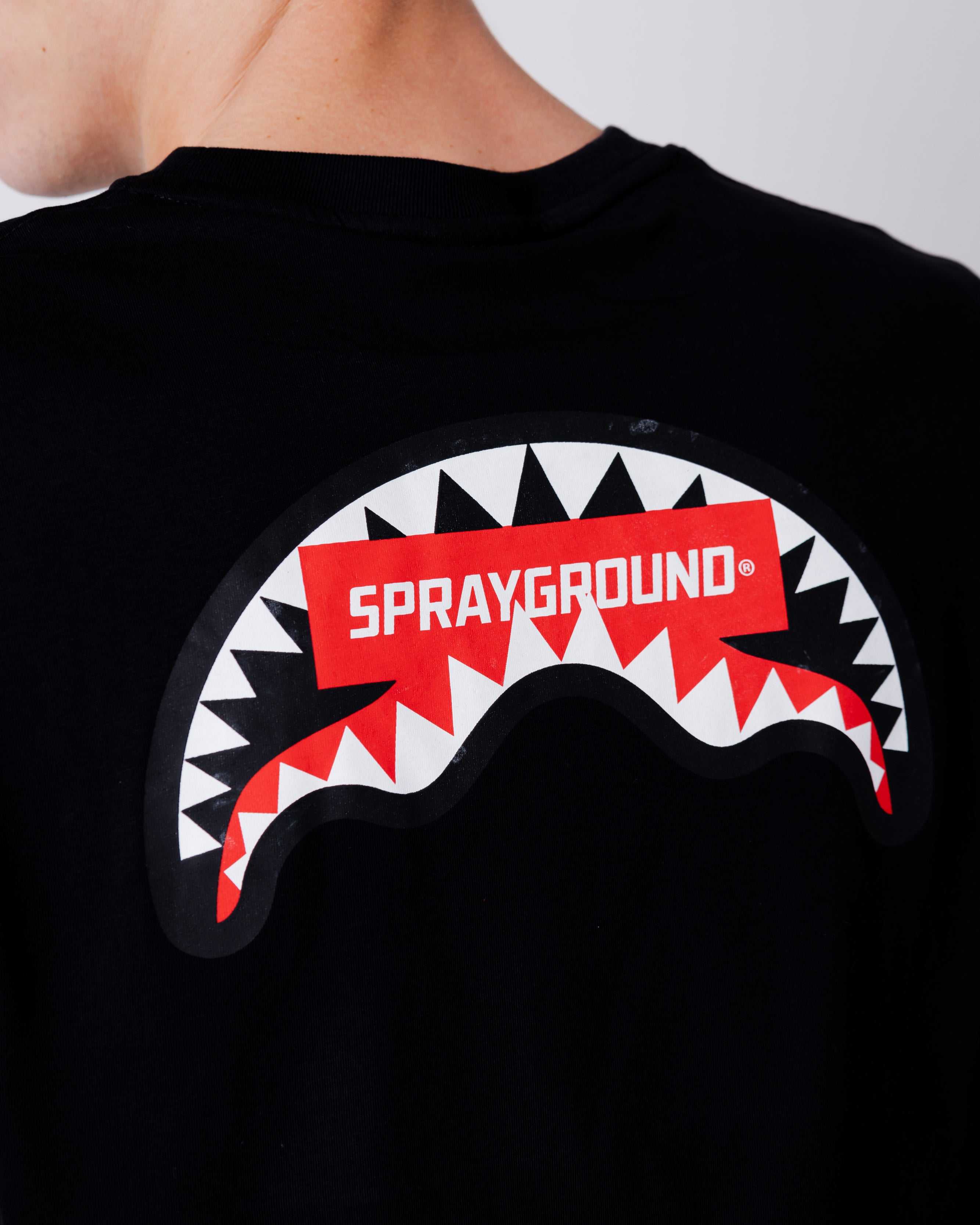 Μπλουζακι ανδρικα Sprayground Sg In My Teeth Long μαυρα | 1594TNMHS