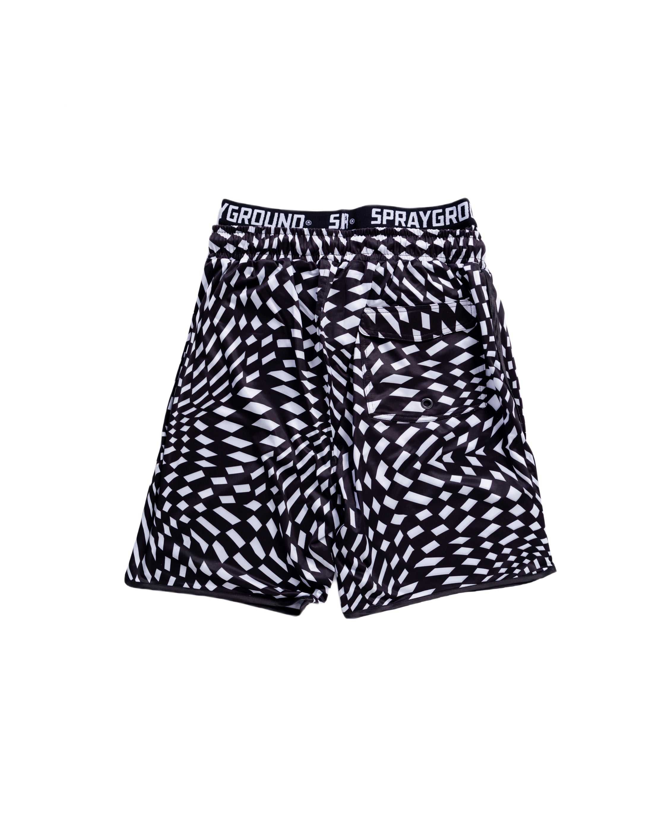 Μαγιό ανδρικα Sprayground Trippy Swim Shorts ασπρα | 1726WGOXK