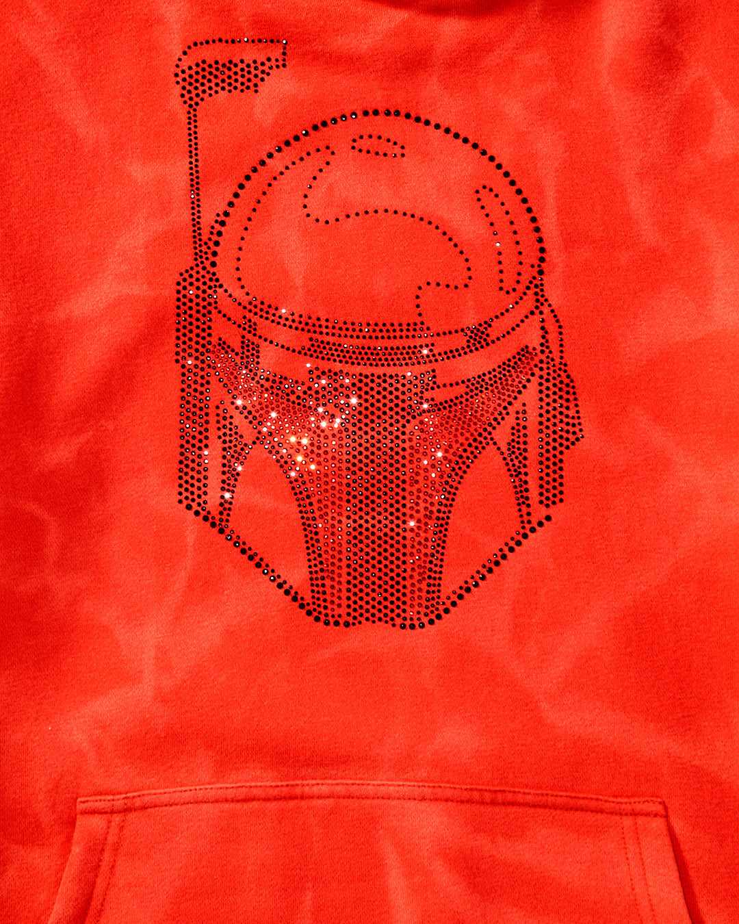 Φουτερ με Κουκουλα ανδρικα Sprayground Star Wars Mandalorian Rhinestone κοκκινα | 3407AJBMN